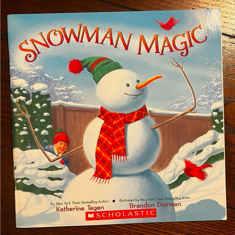 $1~SNOWMAN MAGIC BOOK~NEW USED~$1 WITH ANY $10 ORDER OR MORE